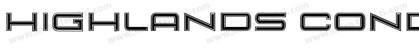 Highlands Condensed字体转换